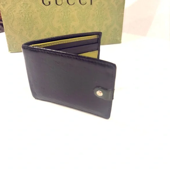 Gucci Men's Green Leather Wallet MADE IN ITALY - Picture 2 of 8